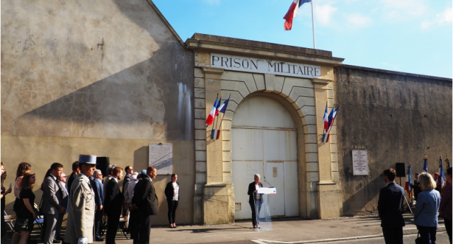 Venue de Geneviève Darrieussecq à la cérémonie de commémoration du 75eme anniversaire de l’arrestation de Jean Moulin à Lyon
